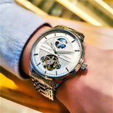 Men's Fashion Skeleton Luminous Waterproof Mechanical Watch