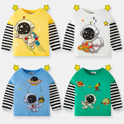 Cartoon Three-dimensional Printing Children's Long Sleeve