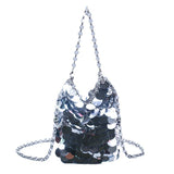 Woven Banquet Sequined Mobile Phone Bag Crossbody Female