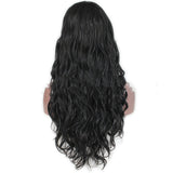 Front lace synthetic long curly hair