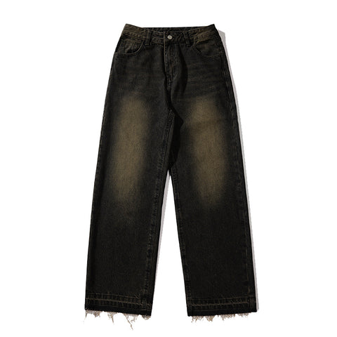 Yellow Mud Jeans Men And Women Loose American Style