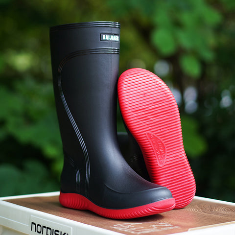 Fashion Outerwear High Non-slip Drawstring Rain Boots