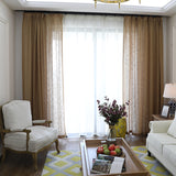 Fashionable cotton and linen curtains