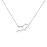 Diamond Guard Titanium Steel Female Clavicle Chain Twelve Constellations Necklace