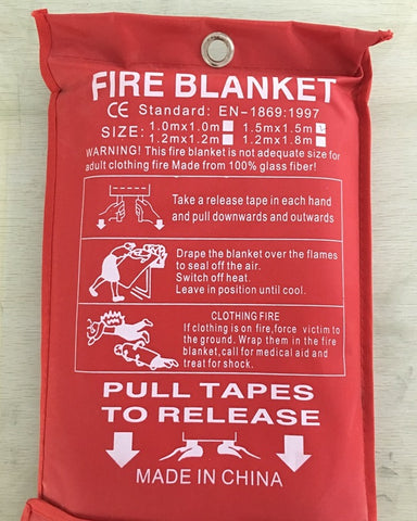 Fire Blanket Fiberglass Fire Flame Retardant Emergency Survival Fire Shelter Safety Cover Fire Emergency Blanket - UNBEATABLE STORE