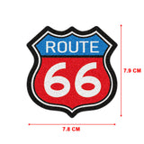 Antique Motorcycle No.66 Highway Waterproof Sticker