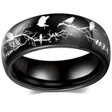 Fashion Couple Star Bird Twigs Ring