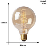 Edison Bulb E27 220V 40W ST64 A19 T45 G80 G95 G125 Incandescent filament bulb lighting Retro Edison Light Bulb