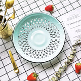 Impression Enamel Enamel Drain Tray Kitchen Drain Round Tray