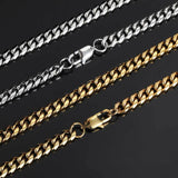 Hip Hop Stainless Steel Necklace Japanese Buckle Men's Bracelet