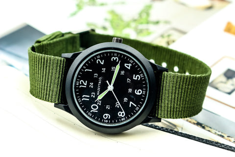 Men's Fashion Nylon Outdoor Luminous Watch