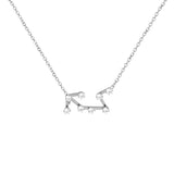 Diamond Guard Titanium Steel Female Clavicle Chain Twelve Constellations Necklace