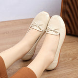 Women's Summer Hollow Out Leather Flat Shoes