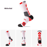 Men's Elite Trendy Contrast Color Long Tube Basketball Socks