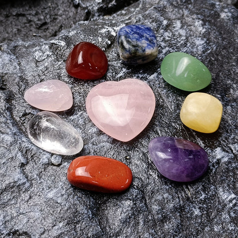 Colorful Irregular Natural Stone Set Gift Box