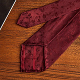 Three-fold Roll Wool Lining Handmade Tie Silk Jacquard Businese Suit Accessories