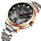 Men's Mechanical Automatic Double Tourbillon Watch Waterproof