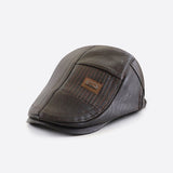 PU Hat Men's Casual Color Matching