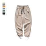 Men's drawstring knit stretch sweatpants