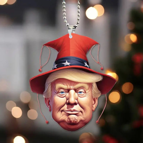 Creative Personality Trump Acrylic Pendant Backpack Ornaments