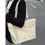 Large Capacity Waterproof Nylon Cloth Tote Bag Class Shoulder