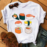 Women's Minimalist Printed Casual Short Sleeved Shirt