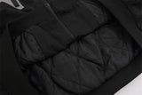 Thick Baseball Uniform Jacket Men's Detachable Sleeves Cotton Coat Jacket