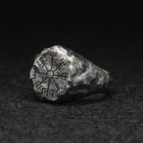 Fashion Retro Carved Compass Ring