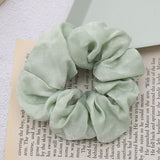 Sweet And Girly Solid Color Large Intestine Hair Ring Headwear