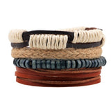 Fashion Beaded Leather Bracelets And Bracelets