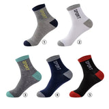 Spring And Autumn Summer Socks Men's Mid-calf Length Sock Sweat-absorbent Breathable