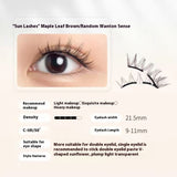 Magnetic Eyelashes Thick Zero Glue Long C Curved Eyelashes