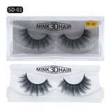 SD exaggerated mink eyelashes 3D stereo 25 dense false eyelashes