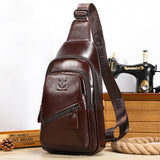 Bull Captain High-grade Large-capacity Genuine Leather Men's Shoulder Crossbody