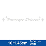 Passenger Princess Special Car Stickers Decorative Reflective