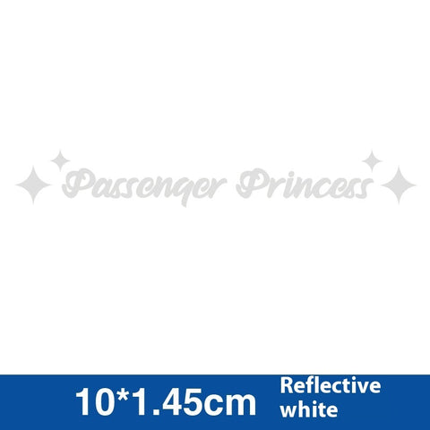 Passenger Princess Special Car Stickers Decorative Reflective