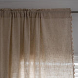 Curtains American Style Simple Pure Color Jute