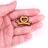 Dachshund Love Brooch Pet Badge Pin Accessories