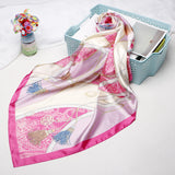 Women's Vintage Printed Silk Scarf