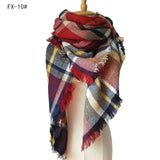 European And American Autumn And Winter Plus-sized Double-sided Qicaigei Scarf Women's Shawl