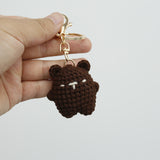 Mini Bear Handmade Woven Pendant Cute Wool Knitted Keychain