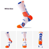 Men's Elite Trendy Contrast Color Long Tube Basketball Socks