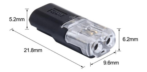 Transparent H-type Stripping-free Terminal Press-type Buckle