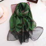 Summer Women's Solid Color Thin Fashion All-match Plaid Scarf