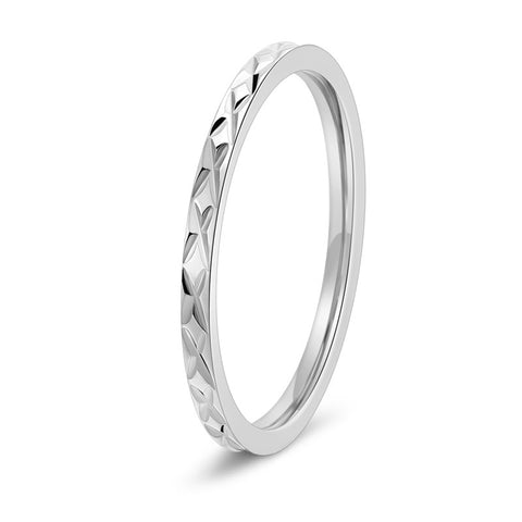 Women's 15MM Wide Non-fading Titanium Steel Ring