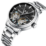 Men's Mechanical Automatic Double Tourbillon Watch Waterproof