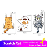 Personalized Cat Cartoon Car Doctor Blade Cover Sticker Suit