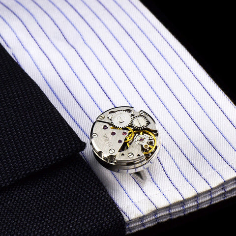 Mechanical Movement French Shirt Cufflinks