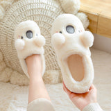 Women's Winter Cute Thick Bottom Non-slip Warm Plush Cotton Slippers