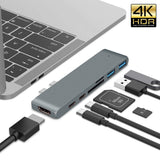 Type-c Dual C 4k Is Suitable For Laptop 7-in-1 HDMI Converter